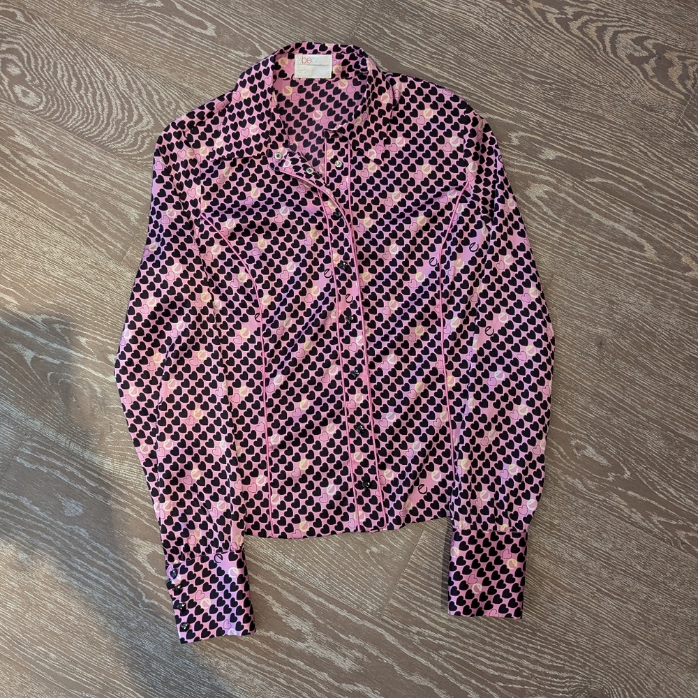 Silk Valentine's Day Heart Blouse Patrick Assuline